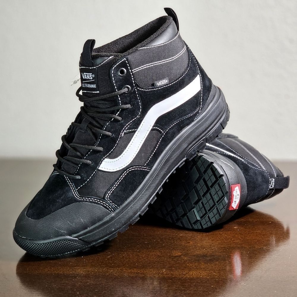 Vans Ultrarange EXO Hi MTE Men's Hiking Shoes Boots Size 10.5 Black Suede White